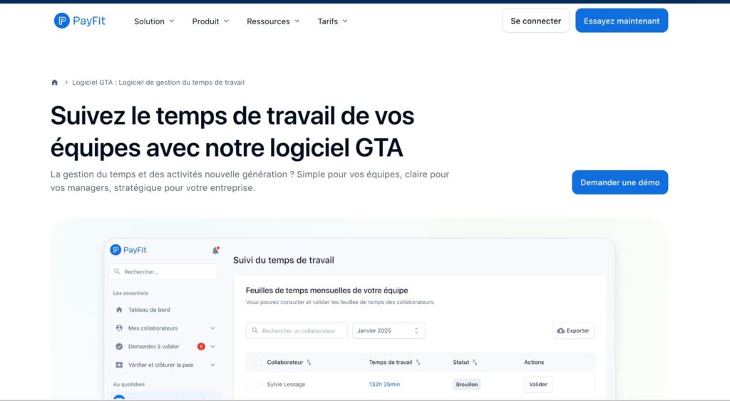 Logiciel GTA Payfit