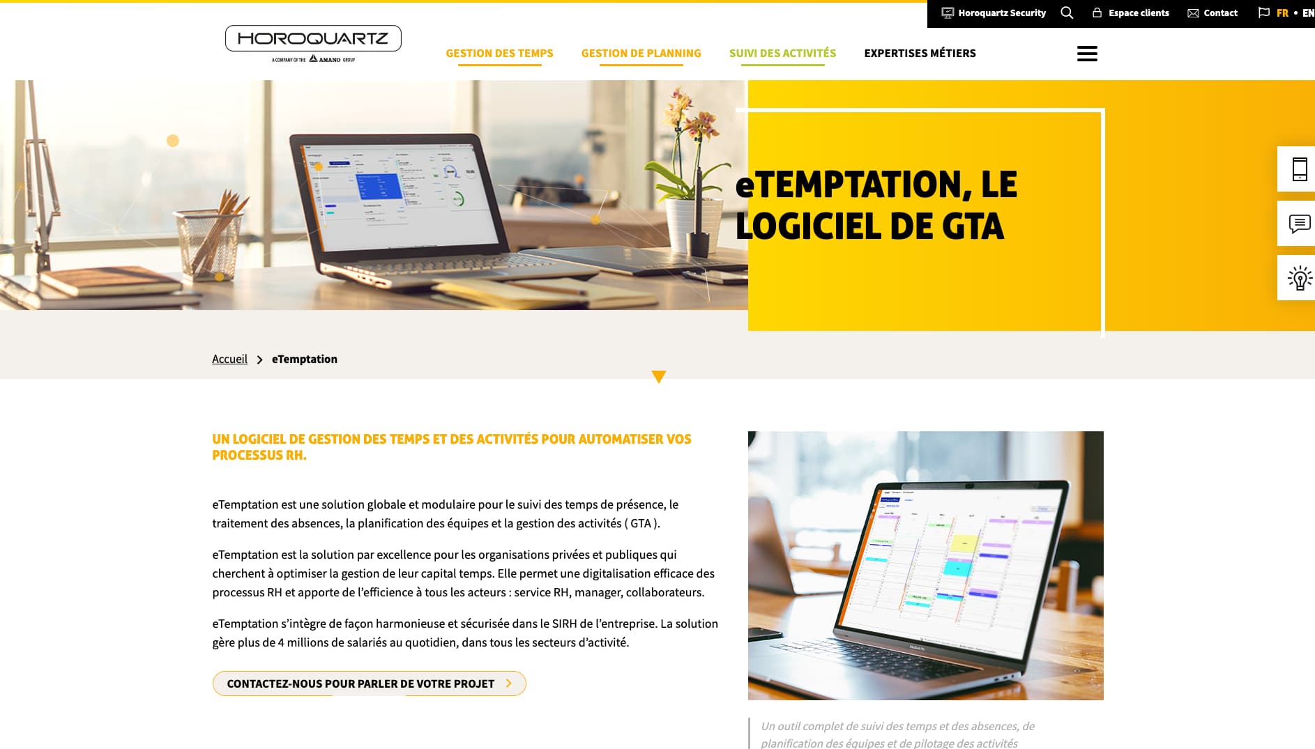 Logiciel GTA eTemptation d'Horoquartz 2025