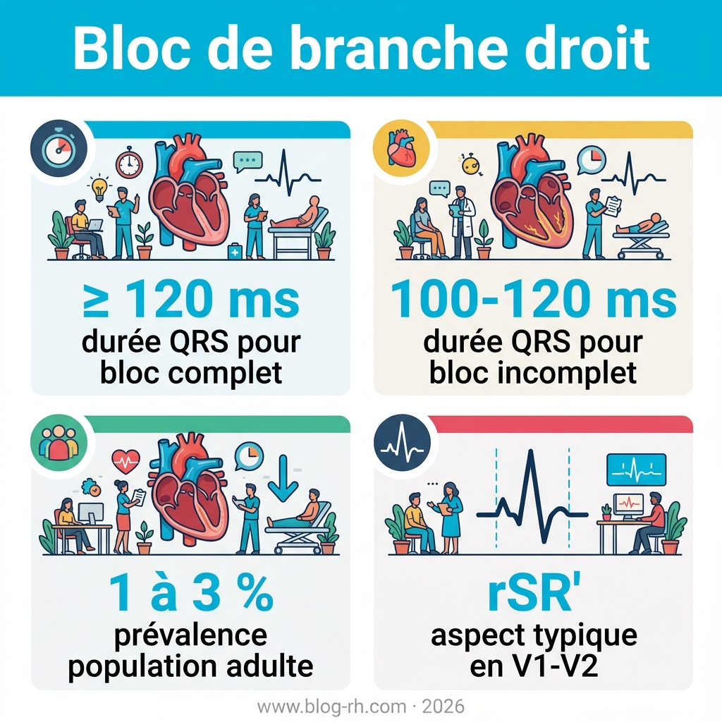 Infographie — bloc de branche droit