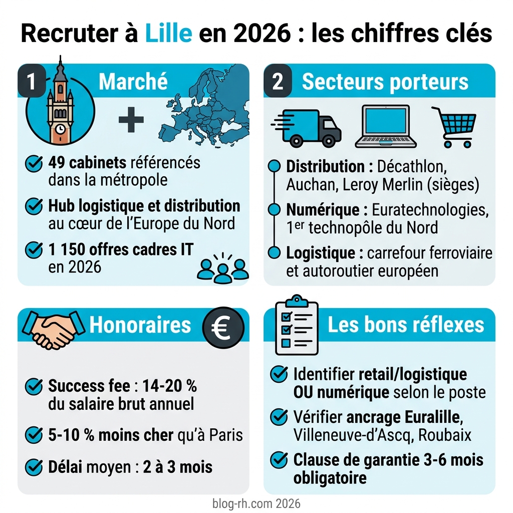 Infographie recruter à Lille en 2026