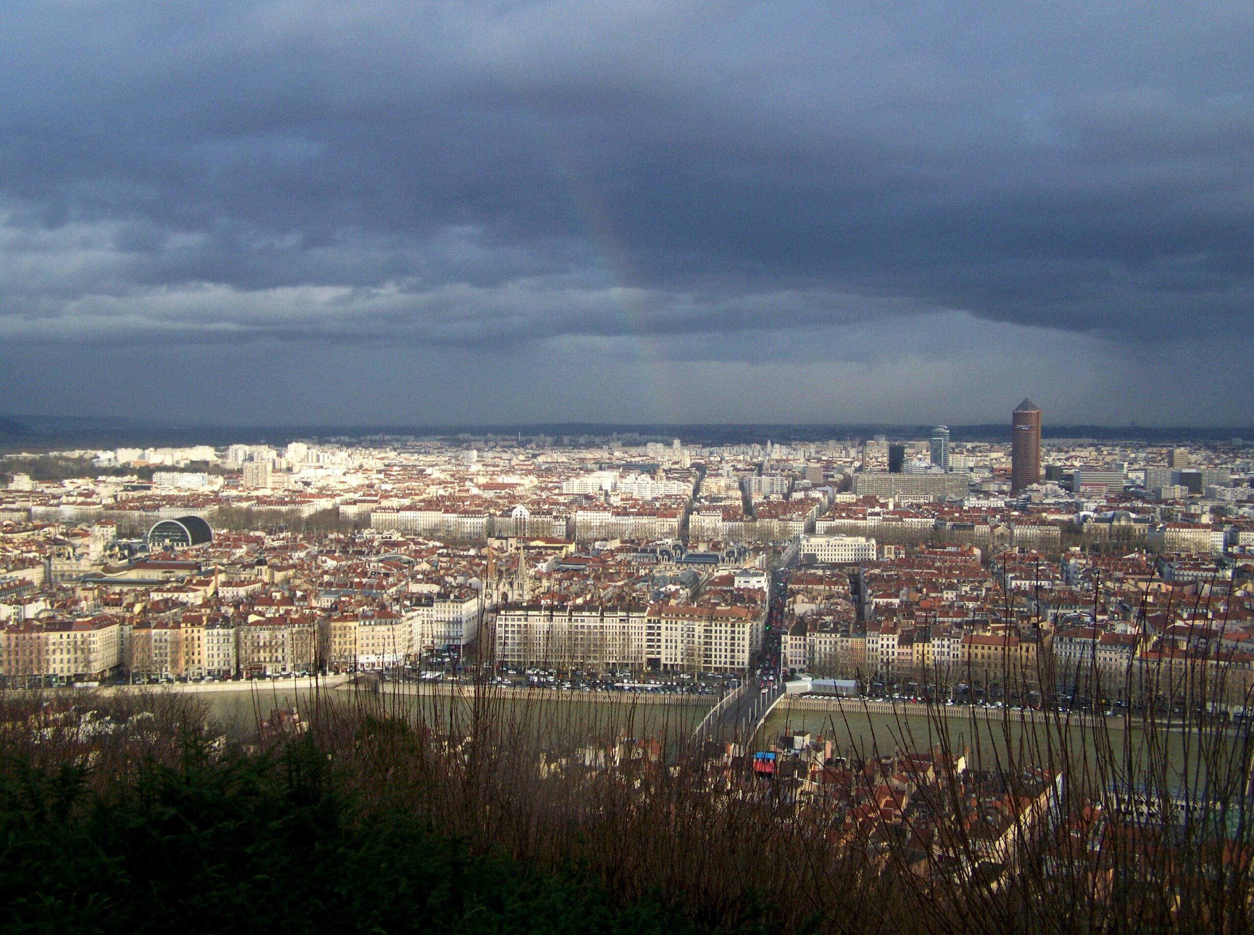 Panorama de Lyon depuis la colline de Fourvière