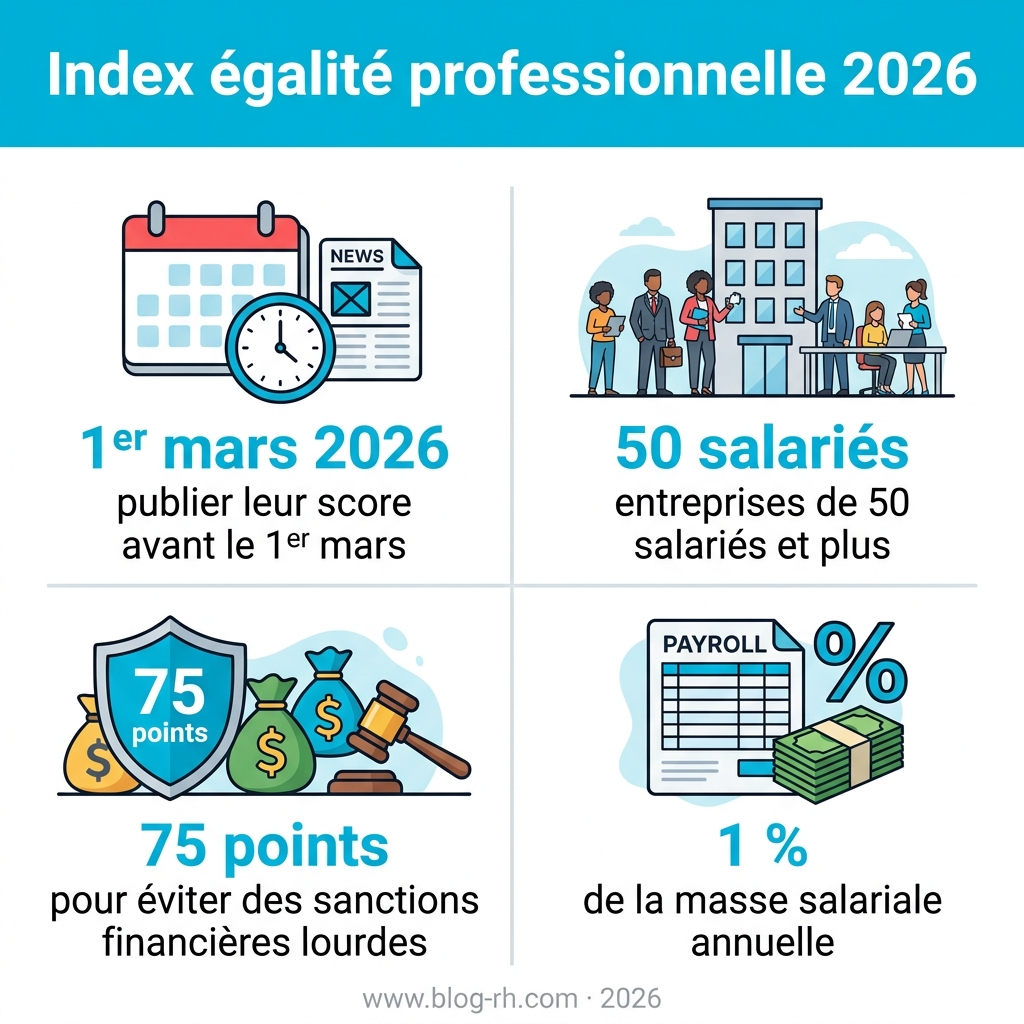 Infographie — Index égalité professionnelle 2026
