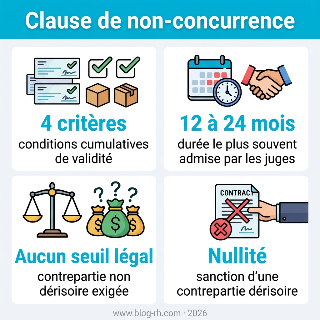 Infographie — clause de non-concurrence