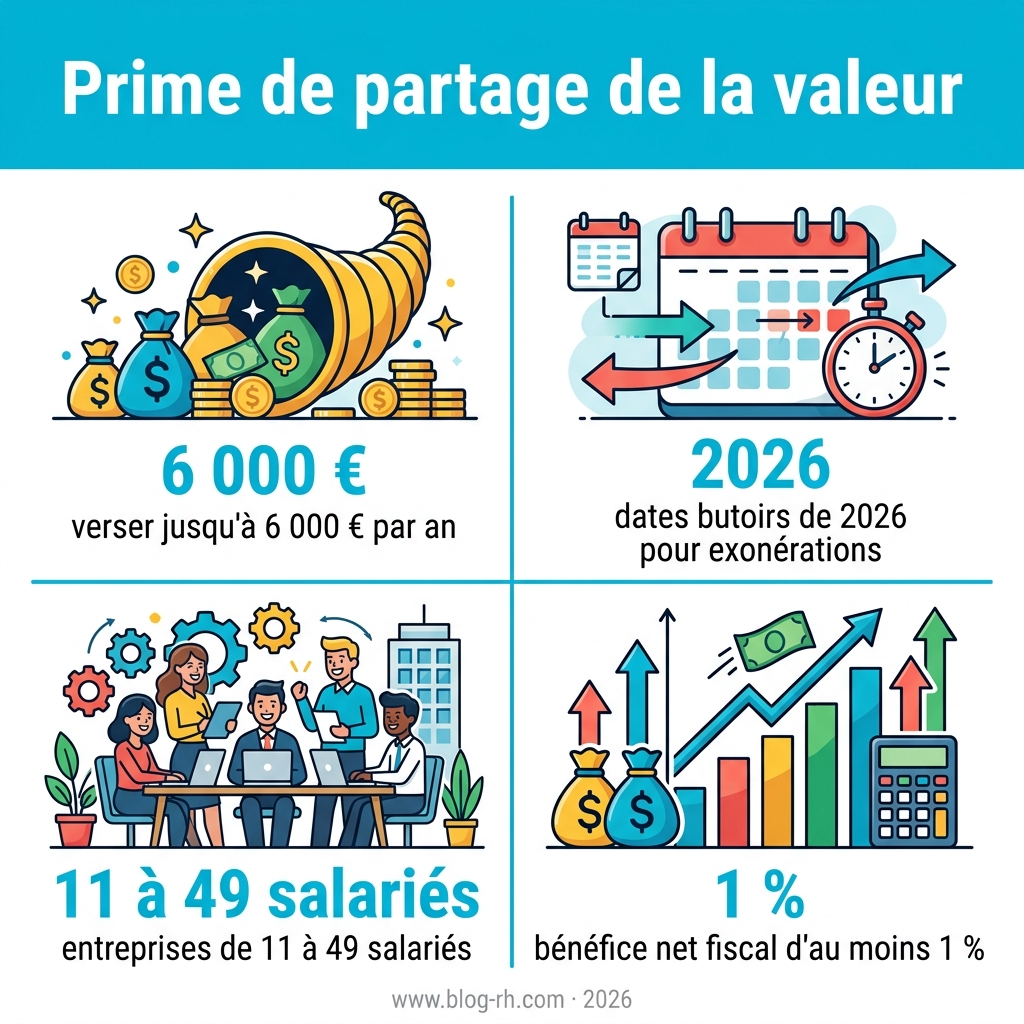 Infographie — prime de partage de la valeur