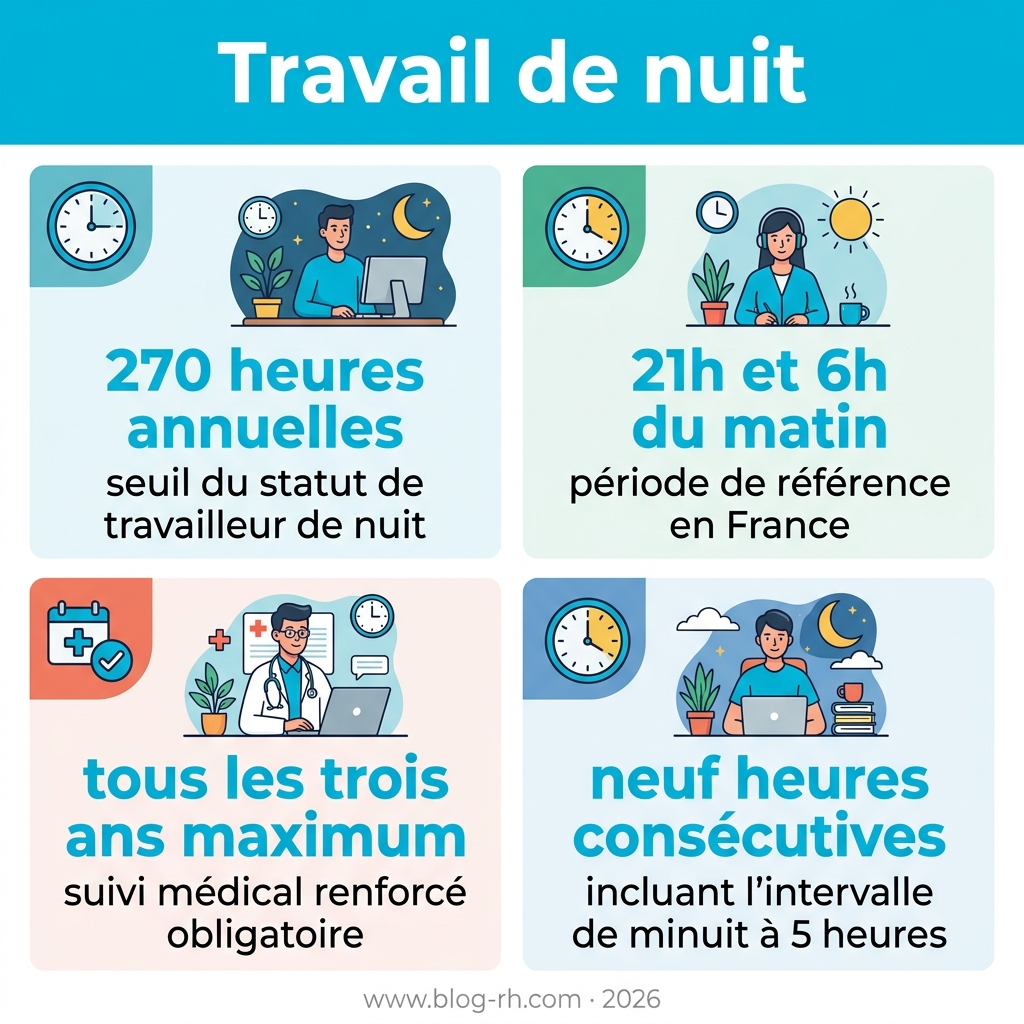 Infographie — travail de nuit