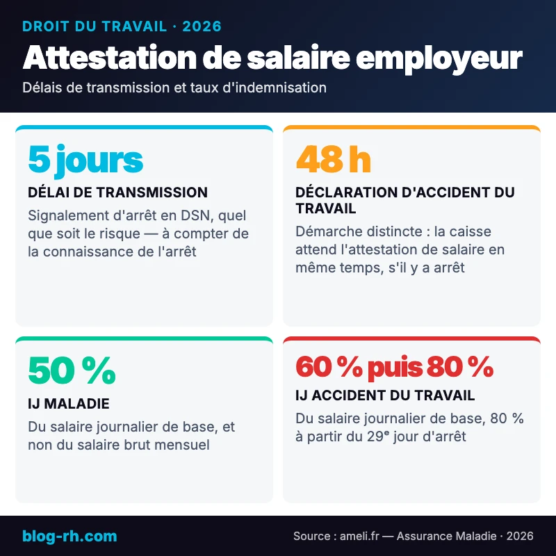 Infographie — attestation de salaire employeur