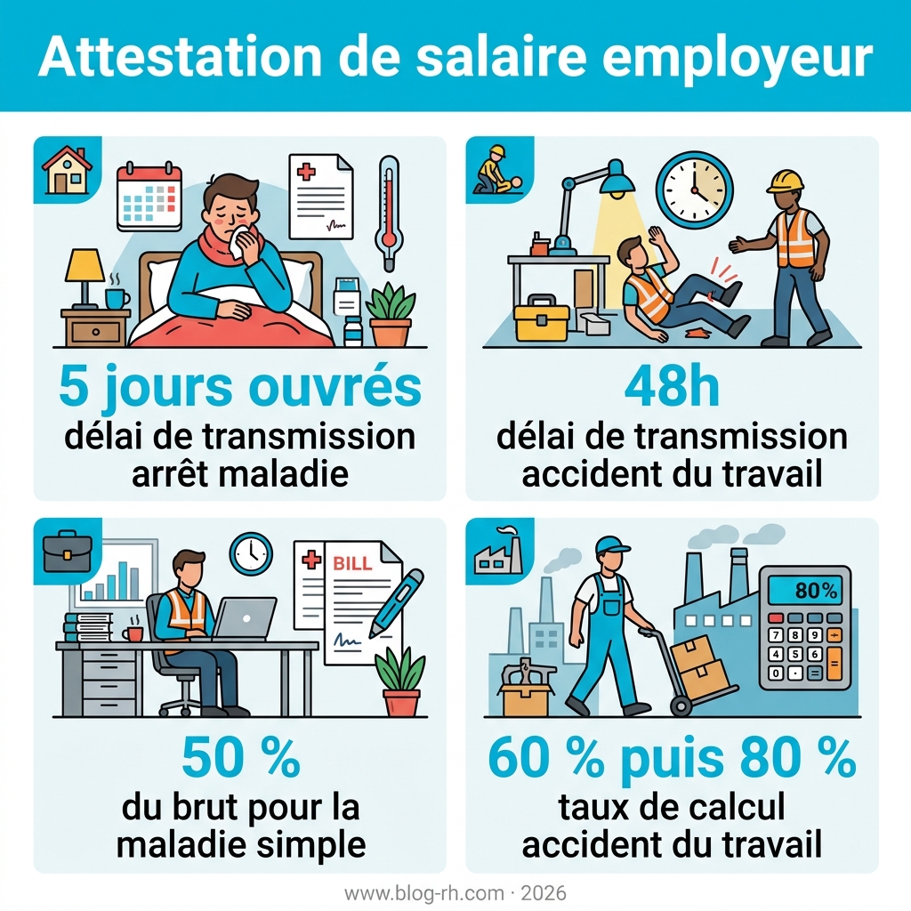 Infographie — attestation de salaire employeur