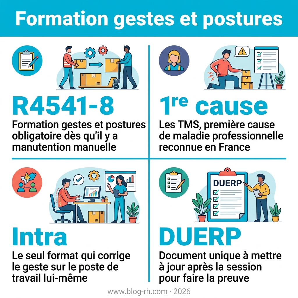 Infographie — formation gestes et postures