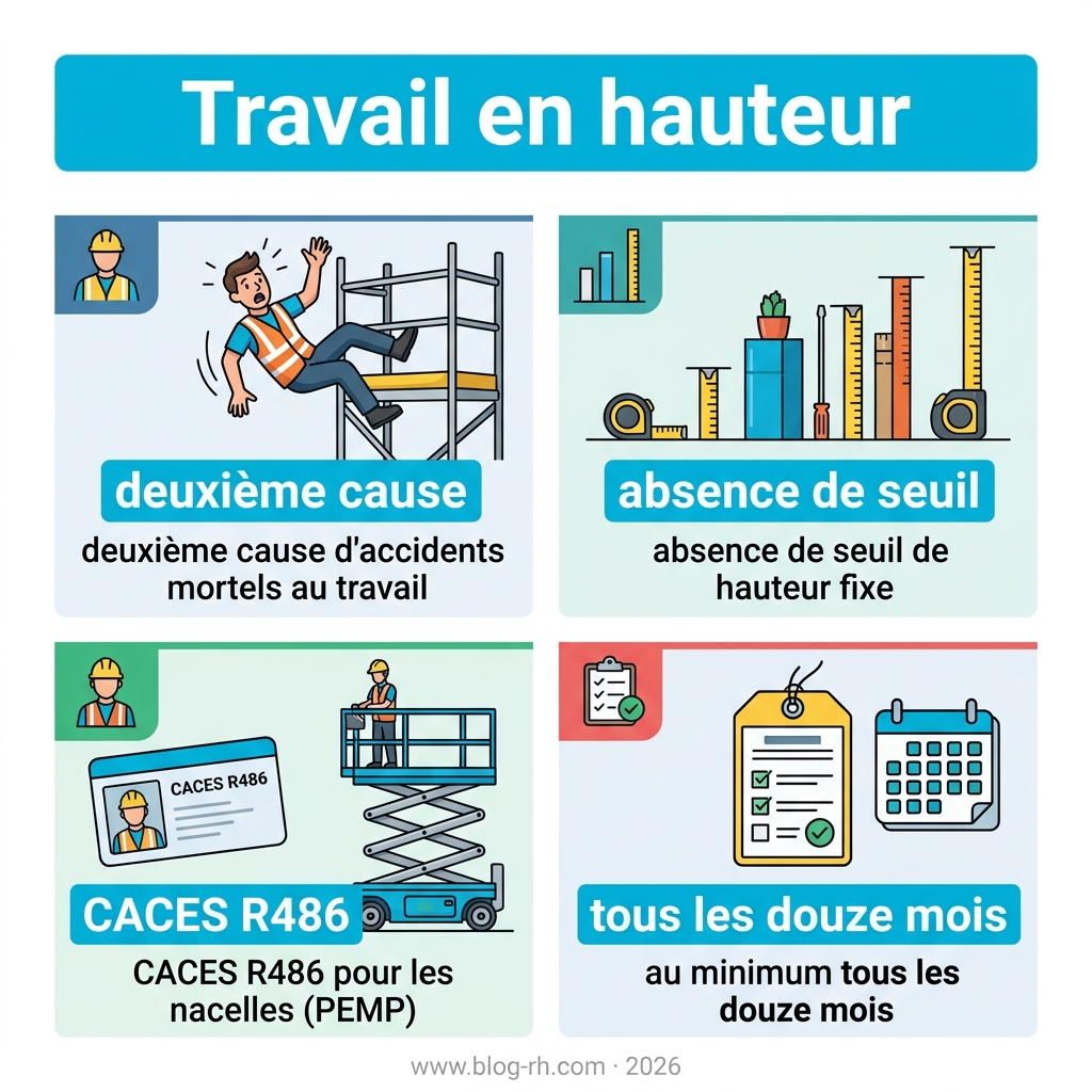 Infographie — travail en hauteur