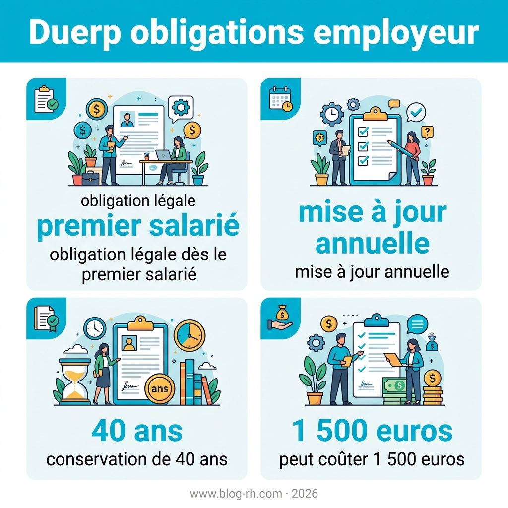 Infographie — DUERP obligations employeur