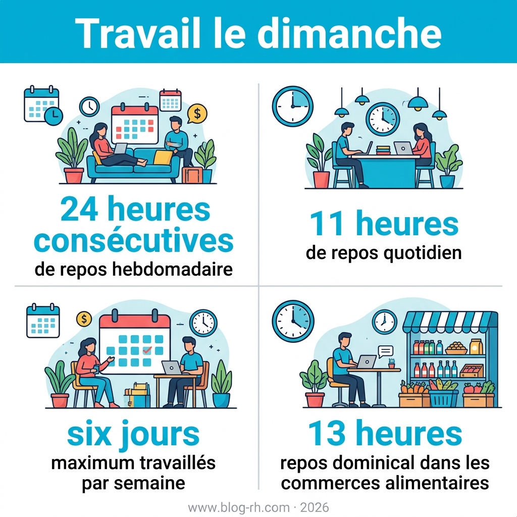 Infographie — travail le dimanche